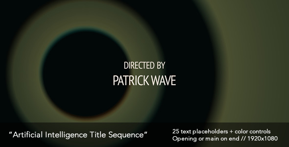 Artificial Intelligence Title Sequence