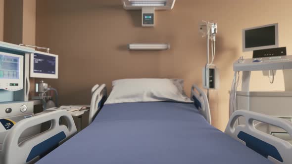 Modern medical bed and medical equipment