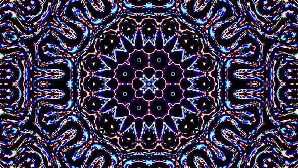 Bright abstract light governing full color, kaleidoscope