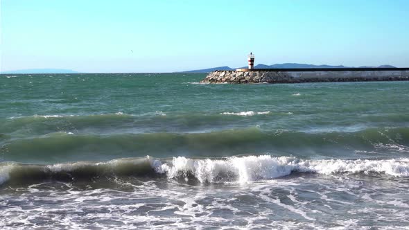 Lighthouse In Winter Season