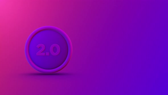 Defi 2.0 Rotating Coin Looping Background 4K