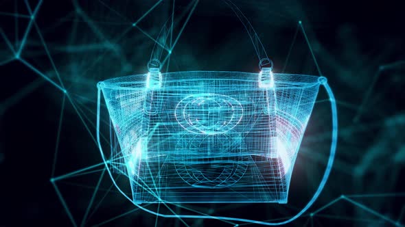 Handbag Hologram Close Up 4k alt