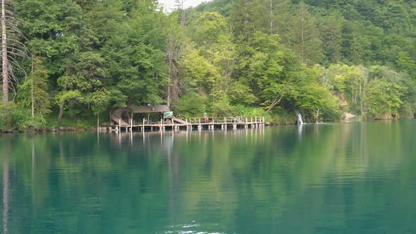 Boat Travel in Plitvice Lakes Croatia