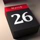 Fast Calendar Scrolling Showing Every Day and Month with Flipping Pages, Timelapse - VideoHive Item for Sale