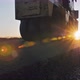 Two Road Rollers Line the Asphalt at Sunset. Road Surface Repair. Construction of a New Road. Road - VideoHive Item for Sale