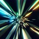 3d render Hyper light tunnel with multi-colored beams - VideoHive Item for Sale