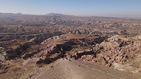 Cappadocia Landscape Aerial View. Turkey. Goreme National Park