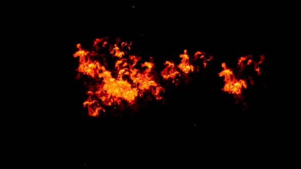 Inferno burst red fire flame In the center of the screen with fiery effects alt