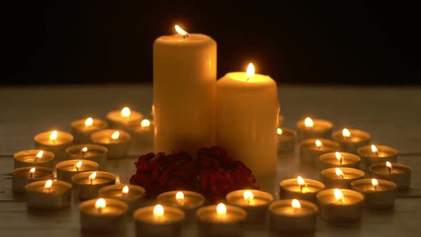 Candles and Rose
