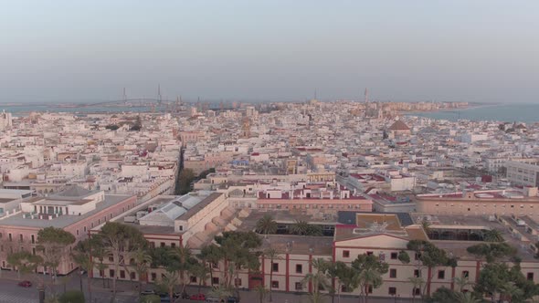 Aerial view of Cadiz