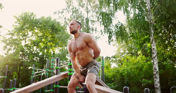 Man Exercising Outdoors