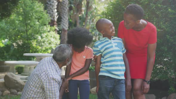 Happy family spending time together