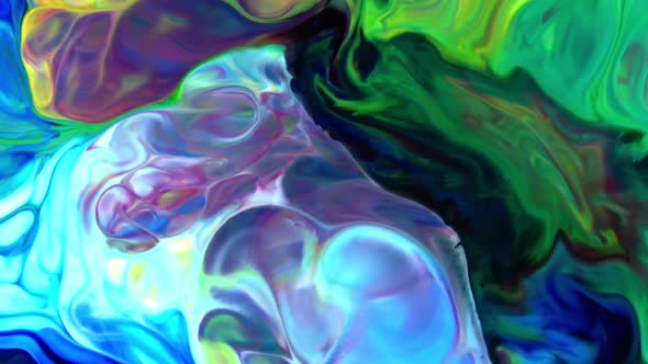 Abstract Colorful Sacral Liquid Waves Texture 881