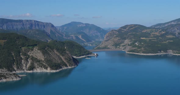 Lake Serre-Ponçon, Hautes-Alpes, France