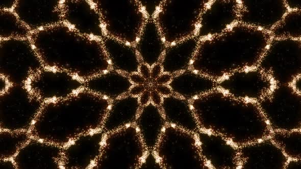 Vj Loop Gold Neon kaleidoscope