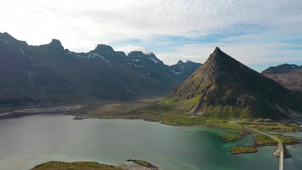 Fredvang Bridges Panorama Lofoten Islands