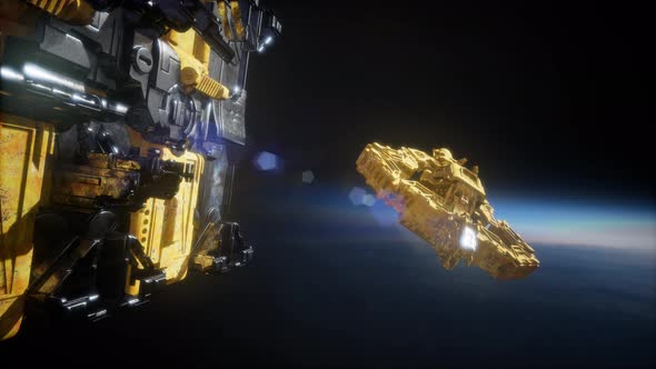 Highly Detailed Huge Spaceship alt