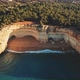 Drone shoots cliffs on the wild coasts of Algarve - VideoHive Item for Sale