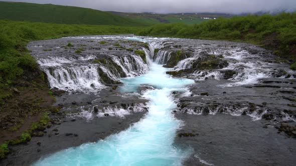 Bruarfoss Waterfall in Brekkuskogur Iceland