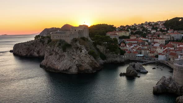 Time Lapse of Dubrovnik Old Town in Croatia