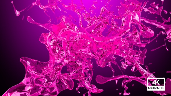 Pink Water Jet Stream Splash V1
