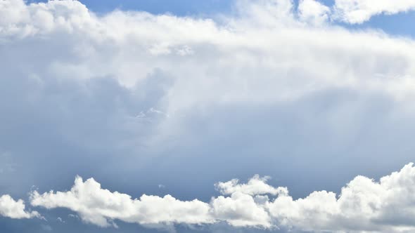 Time lapse video of moving clouds