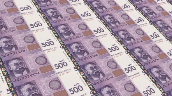 Kyrgyzstan Money / 500  Kyrgyzstani Som 4K