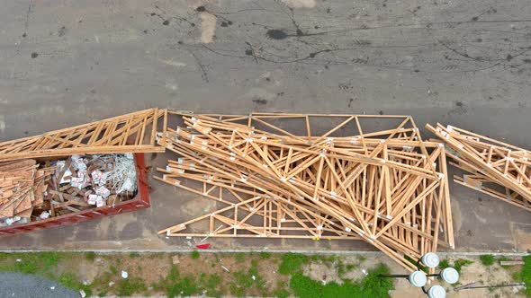 Stack of Group in New Construction Materials for Buildings