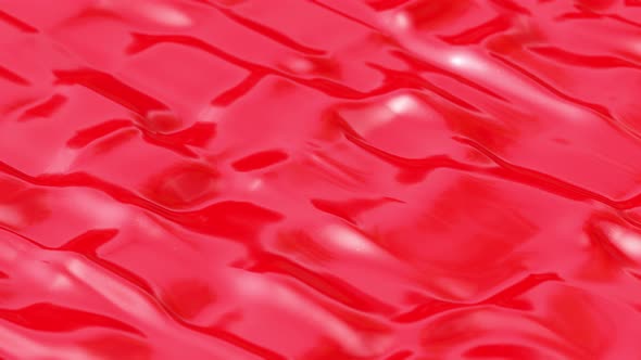 Flexible Glossy Red Plastic Surface Waves