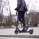 Excited Woman Riding Electric Scooter Near Steps - VideoHive Item for Sale