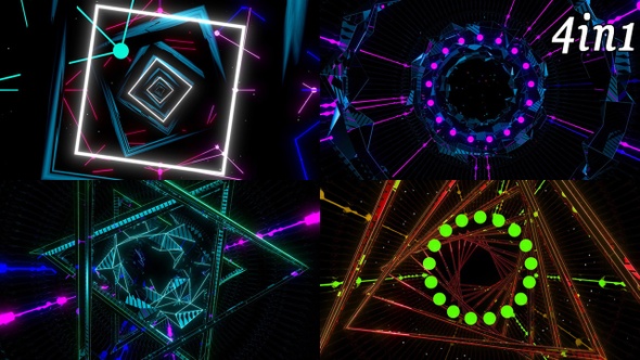Pulse Neon - VJ Loop Pack (4in1) alt