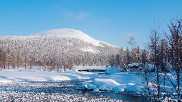 Winter Lake in Finland