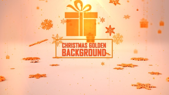 Christmas Background Golden