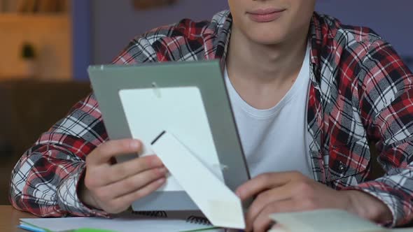 Young Boy Looking Framed Photo, Love Feelings, Long Distance Relations, Puberty