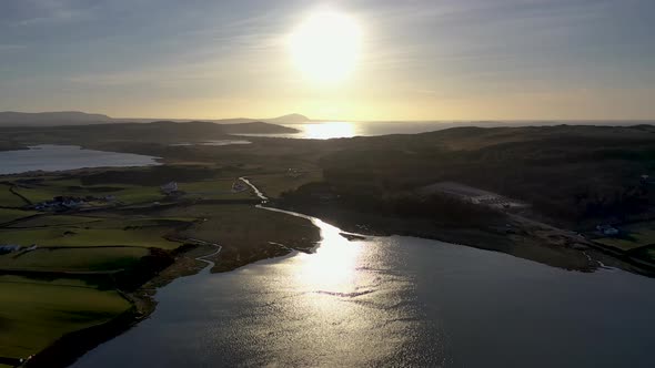 Aerial View of Dunfanaghy in County Donegal  Ireland