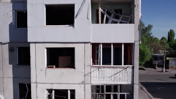 Residential Building Destroyed By the War in Ukraine Borodyanka Bucha District