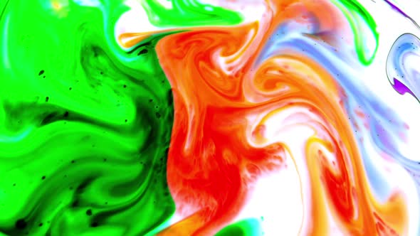 Abstract Food Color Swirling And Blasting Texture 10