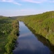 View of the river from above. Flight over water and forest trees from a height - VideoHive Item for Sale