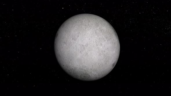 4k Moon in space, Dark space Background, Interstellar with Moon