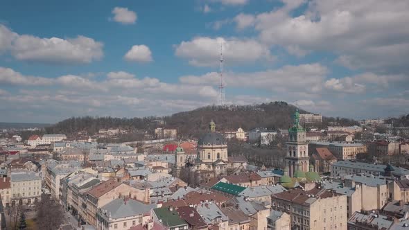 Aerial City Lviv