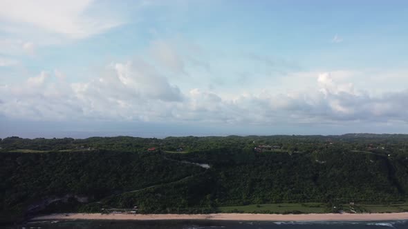Nyang Nyang Beach Cliff Parallax with Clouds