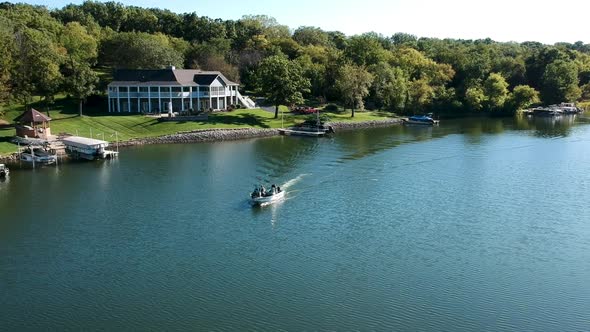 Boat on a Summer Lake