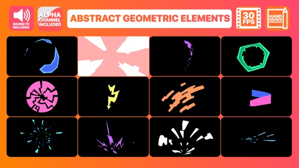 Abstract Geometric Shapes | Motion Graphics Pack