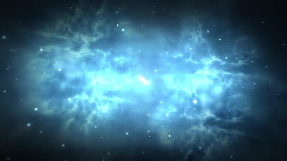 Space travel galaxy nebulae in the constellation Cassiopeia  3D Seamless 