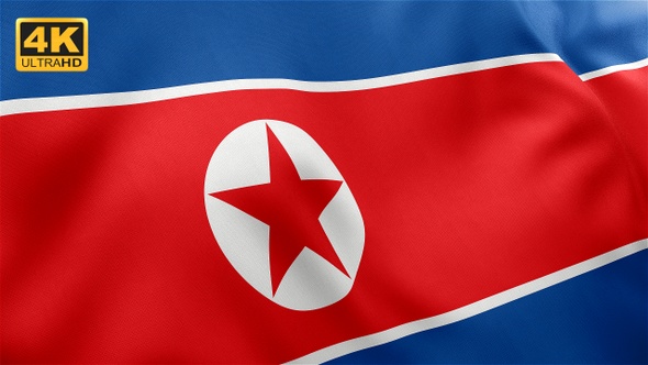 North Korea Flag - 4K