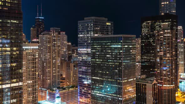 Chicago Cityscape From Day to Night