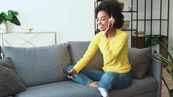 African american woman playing music