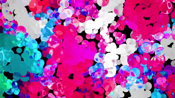 Glitter Vibrant Spheres Abstract Background Digital Rendering