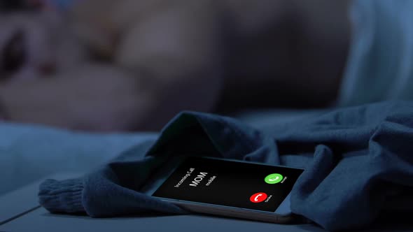 Incoming Call From Mother, Adult Son Spending Night With Woman, Parental Control