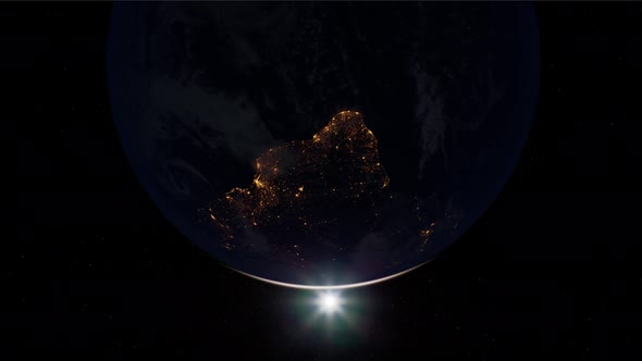 Earth Globe Planet From Space Orbit alt